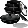 Berlinger Haus Matte Black Collection 9 Piece Titan Pro Non-stick Cookware Set BH8257