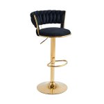 Stylish Gold Frame Bar Chair – Available In 3 Colours
