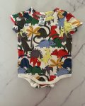 Cotton On White Dinosaur Baby Grow 3 6M