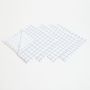 - 4 Pack Check Napkins - White/charcoal