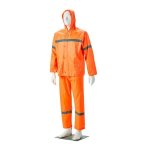 Dromex Rain Suit Rubberised Reflective 2XL Orange