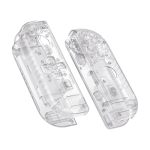 Extremerate Transparent Clear Joycon Handheld Controller Housing D-pad Version W full Set Buttons Diy Replacement Shell Case For