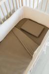 Hazelnut Muslin Cot Duvet Cover - Incl Pillow Inner