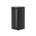 Brabantia 20L Matt Blck Newicon Pedal Bin - 114106