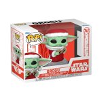 Funko Pop : Star Wars The Mandalorian – Grogu With Christmas Cookie Holiday
