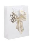 Large Christmas Gift Bag Assorted - None White gold