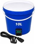 Electric Boiling Bucket With Heating Element And Lid Green Heat-resistant Plastic Fast Water Heating For Bathing Laundry Camping