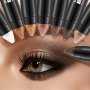 S903 Matte & Metallic Eyeshadow Stick Set Natural Long-Lasting Eye Makeup 5-8 Colors Variety Pack Creamy Blendable Eye Shadow Pencil In Black Brown Nude & Pink Tones