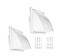 100CM/4 In Holed Exhaust Pipe Cover Exhaust Hood Vent