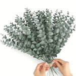 Artificial Eucalyptus Stems - 5 10 30PCS Faux Greenery Branches For Wedding Spring & Easter Decor Perfect For Farmhouse Style Ho