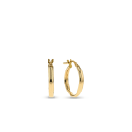 Yellow Gold Classic Rounded Hoops