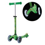 MINI Micro Deluxe - LED Wheels - Green - 3-WHEELED Scooter For Kids Ages 2-5