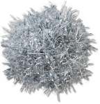 Silver Tinsel Pom Jibbitz - Multi Osfa