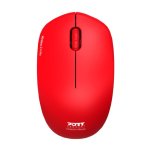 Port Connect Wireless Red Mouse