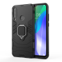 Huawei Y6P Shockproof Black Panther Magnetic Ring Stand Cover