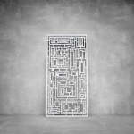 Wall Art D040 - 2900 X 1400 X 20 Indoor Matt White Cool White