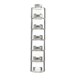 6 Piece Stackable Spice Jar Tower