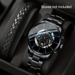 Men's Fashion Quartz Watch & Bracelet Set - Casual Style Alloy Band Non-rechargeable Battery