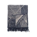 Haven & Earth Amanda Autumn Throw Navy bone
