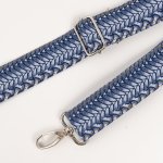 Shwe Detachable Bag Straps - Blue Pattern Stripe