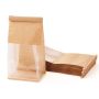50 Pcs Kraft Paper Bags - Standing Bread Bag Bread With Window