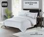 Simon Baker 300TC 100% Egyptian Cotton Flat Sheet XL White Various Sizes - King - 270CM X 270CM / White