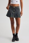 Pleat Denim Skirt - Workshop Blue
