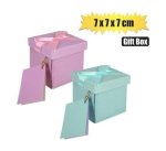 Giftbox Flat Pack 7X7X7CM Pastel