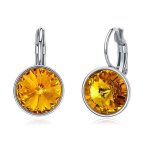 Cde Birthstone November Earring With Swarovski Crystals