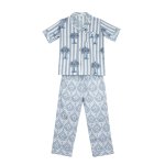 Pj Set In Long Grey White Palms