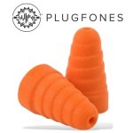 Plugfones Replacement Foam Ear Bud Orange 10 Pack 5 Pairs PFPRP-FO10