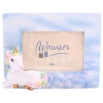 Wowser Unicorn Picture Frame Holds 4X6 Photo Whimsical Fantasy Decor For Girls Room Nursery Or Office Desk Magical Memory Frame