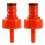 Mrbrew Plastic Carbonation Cap 2 Pcs Ball Lock Keg Post 5 16" Beer Line Nipple Barb Homebrew Kegging Soft Soda Drink Pet Bottle