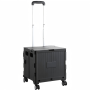 Foldable Shopping Trolley 38L Telescopic Handle Grocery Cart With Wheels