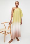 Edit Asym Kaftan Dress - Sun Baked Pink Chartreuseombre
