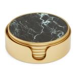 Black Marble Coaster Set