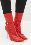 Joyride Stiletto Boot - Red