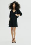 Flared-skirt Dress - Black