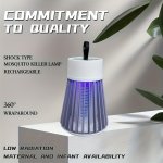 2024 Enhanced Portable Mosquito Killer Lamp 2.0 - USB Rechargeable Low Noise For Indoor & Outdoor Use Perfect For Home Garden Ca