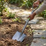 Carbon Steel Round Point D Handle Shovel