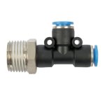 AirCraft Pu Hose Fitting Tee 8X8MM X 1 2"M