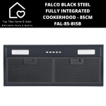 Falco Black Steel Fully Integrated Cookerhood - 85CM FAL-85-BISB
