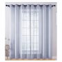 Matoc Readymade Curtain -sheer Mystic Voile -dove - Eyelet 285CM W X 253CM H