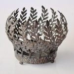 Metal Crown Fern Candle Holder 19X23CM
