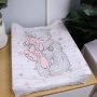 Changing Mat Cover Pink Starry Tatty Teddy Sleeping