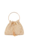 Skylah Sparkle Metal Handle Bag - 0 Gold