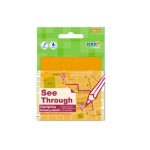 Stkn Clear Note 76X76 21710 ORANGE-50S