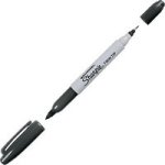 Papermate Sharpie Twin Tip Marker Black