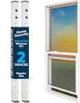 Adjustable Sliding Door Security Bar & Window Safety Bar Durable Security Door Stopper For Apartment & Home Protection Child Saf