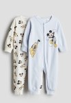 2-PACK Printed Pyjamas - Light Blue Mickey Mouse